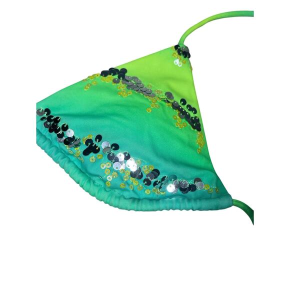 Victoria Secret Y2K Sequence Bikini Swim suit Size Large bottoms and Medium top - Picture 2 of 5